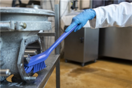 Щетка с длинной ручкой Vikan (420мм, синий)