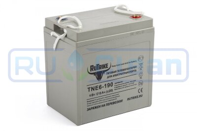 Тяговый аккумулятор RuTrike TNE6-190 (6В, 210Ач, Gel)