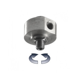 Переходник Mecline (90°, 280бар, 3/8"M-3/8"F, EPDM)