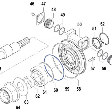 Кольцо уплотнительное Comet 2.62х158.42 (для APS145)