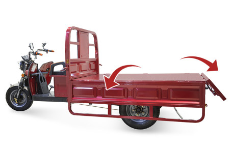 Трицикл электрический Rutrike D4 1800 60V1500W (красный)