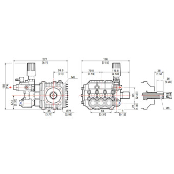 Насос высокого давления Comet LW-K 3525 S 13/180 (1450 об/мин, с регулятором, с датчиками TS)