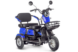 Трицикл электрический Rutrike Gelbert Caf (48/60V, 600W, синий)