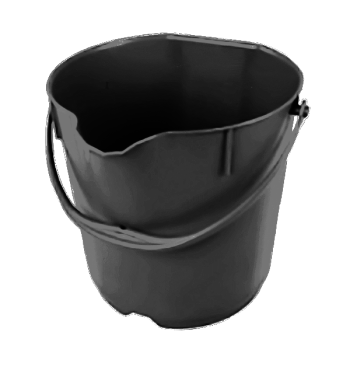 Ведро FBK (9л, полипропилен, черный)