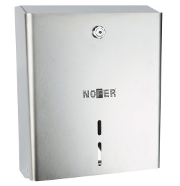 Диспенсер для туалетной бумаги Nofer (прямоугольный, нерж, глянцевый)