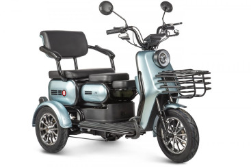 Трицикл электрический Rutrike Патрон (голубой)