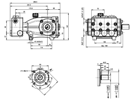 Насос высокого давления HAWK NMT 1520ESR (1450 об/мин)