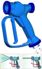 Пистолет пищевой PA RB35 (1/2"г.вращ-рег.форс, 12бар, 50л/мин, 50гр.С)