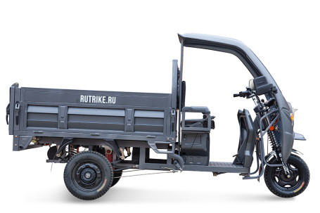 Трицикл электрический Rutrike D5 КАБИНА гидравлика (черный матовый)