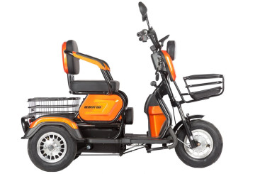 Трицикл электрический Rutrike Gelbert Caf 48V/60V 600Вт (оранжевый)