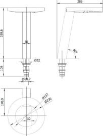 Сушилка для рук Nofer  CONCEPT3 (смеситель, дозатор мыла, черный)