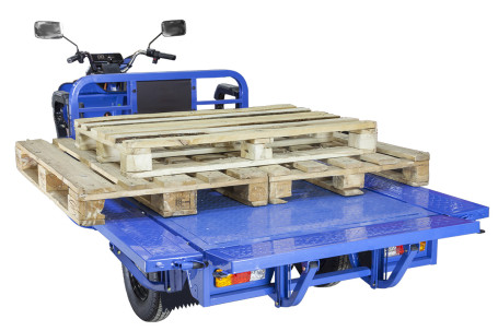 Трицикл электрический Rutrike Габарит 1700 60V1200W (синий матовый)