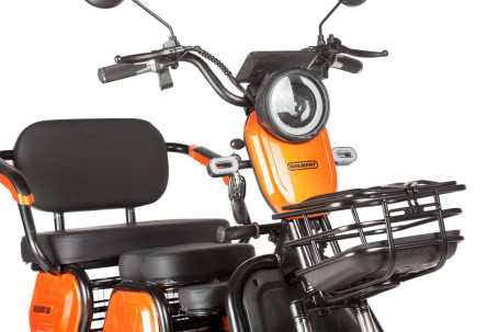  Трицикл электрический Rutrike Gelbert Caf 48V/60V 600Вт (синий)