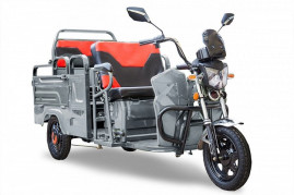 Трицикл электрический Rutrike Вояж-П 1200 60V800W (серебристый, трансформер)