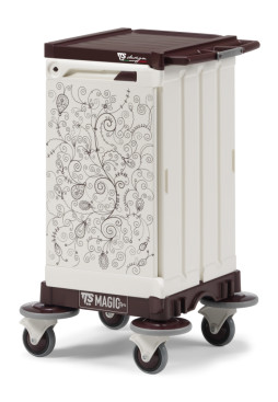 Тележка TTS MagicArt 00 Safety (закрытая, с рисунком, база бордо)
