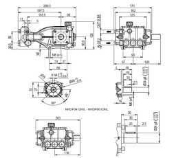 Насос высокого давления HAWK NHDP8512R (1450об/мин)