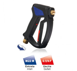 Пистолет высокого давления MTM SG35 (М22х1.5ш.вращ-1/4"г, 310бар)