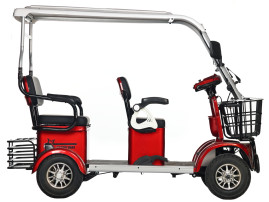 Трицикл электрический Rutrike Gelbert Hara 48V/60V 600Вт (красный)