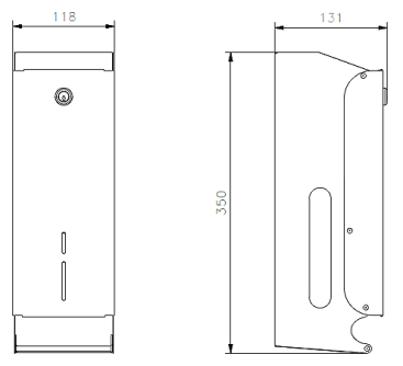 Диспенсер для туалетной бумаги Nofer (нерж., для 3х рулонов, белый)
