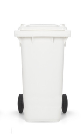 Контейнер TTS (120 л, колеса, педаль, крышка, белый)