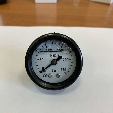 Манометр (250бар, 1/4внеш, 40мм, осевой, металл) TOR