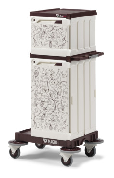 Тележка TTS MagicArt 05 Safety (закрытая, 2 отделения, рисунок, база бордо)