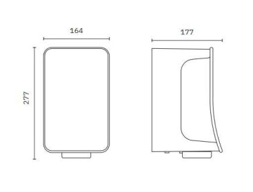 Сушилка для рук Nofer FUSION (автомат, алюминий)