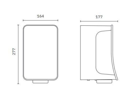 Сушилка для рук Nofer FUSION (автомат, алюминий)