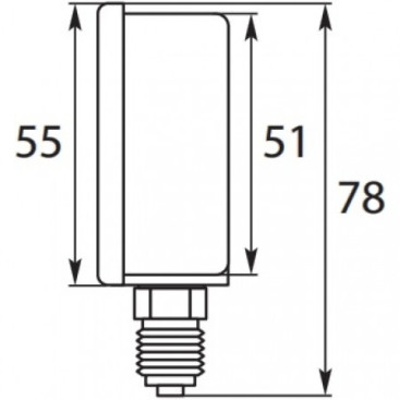 Манометр (250бар, 1/4&quot;внеш, вход сбоку, D50мм, нерж) R+M