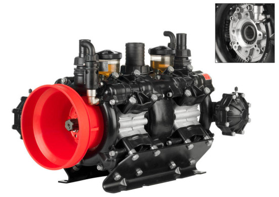 Мембранный насос AR 320 BP TWIN C/F (BlueFlex, 20 бар, 321.2 л/мин, ВОМ 1&quot;⅜-полый вал 32 мм)