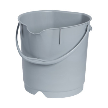 Ведро FBK (9 л, полипропилен, серый)