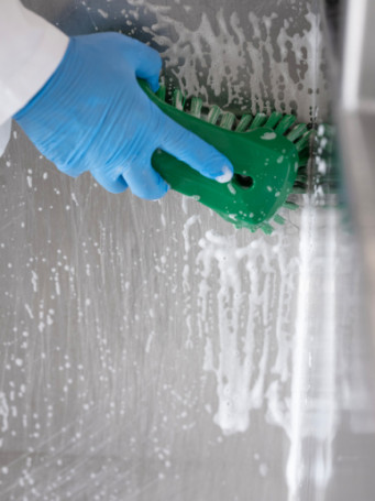 Щетка ручная XL Vikan (230мм, супер жесткий, зеленый)