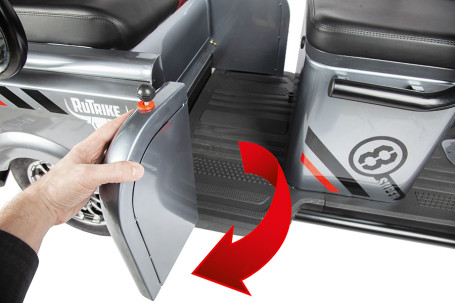 Трицикл электрический Rutrike Экипаж (серый)