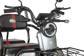 Трицикл электрический Rutrike Экипаж (серый)