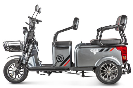 Трицикл электрический Rutrike Экипаж (серый)