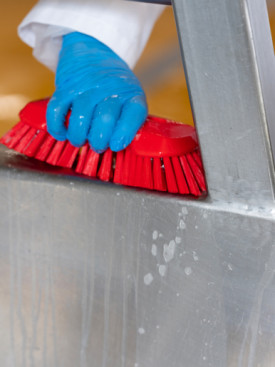 Щетка ручная XL Vikan (230мм, супер жесткий, красный)