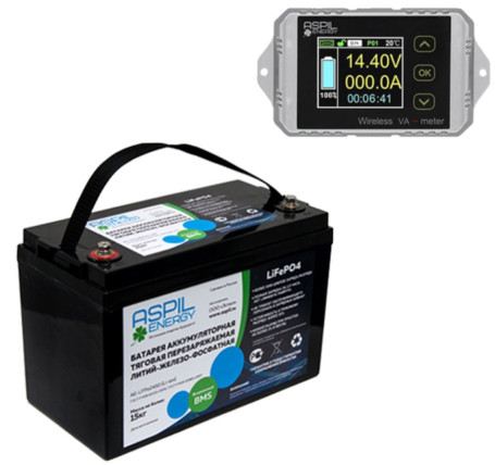 Тяговый аккумулятор Aspil (24В, 66Ач, LiFePO4)