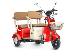 Трицикл электрический Rutrike Gelbert Atlas 48V/60V 600Вт (красный)