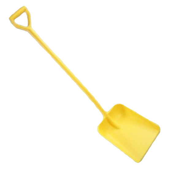 Лопата FBK (полипропилен, 330х380х1330 мм, желтый)