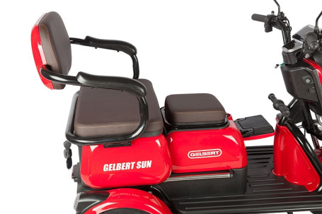 Трицикл электрический Rutrike Gelbert Sun (48/60V, 650W, оранжевый) (0000271-3058)