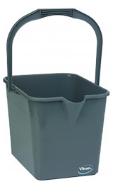 Ведро пластиковое Vikan (15л, серый)