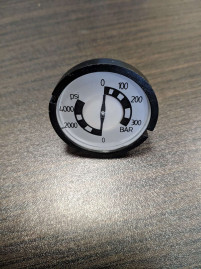 Манометр Portotecnica MNMN37537 (300бар, 1/8"внеш, вход сзади, пласт)