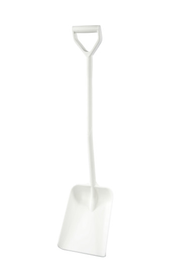 Лопата литая FBK (полипропилен, 270х340х1120 мм, белый)