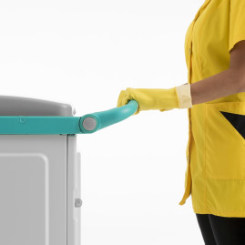 Тележка TTS Magic System 760G (ручка, 2х20л, 4х4л, закр. 2 выдв. ящик, держ. мешка 150л)