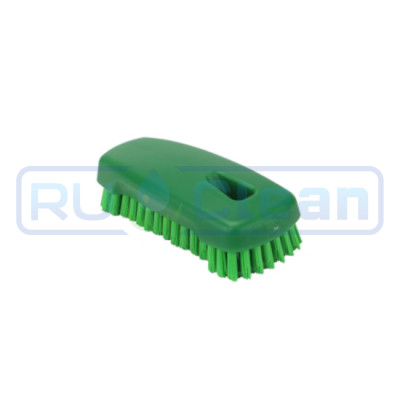 Щетка ногтевая FBK (125х55мм, ср. жесткость, зеленый)