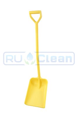 Лопата литая FBK (полипропилен, 270х340х1120 мм, желтый)