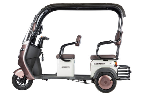 Трицикл электрический Rutrike Gelbert Sarin (48/60V, 1000W, серо-белый) (0000260-3055)