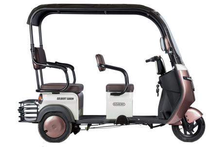 Трицикл электрический Rutrike Gelbert Sarin (48/60V, 1000W, серо-белый) (0000260-3055)