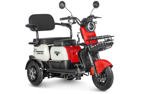 Трицикл электрический Rutrike Gelbert Vega 48V/60V 600Вт (красный)