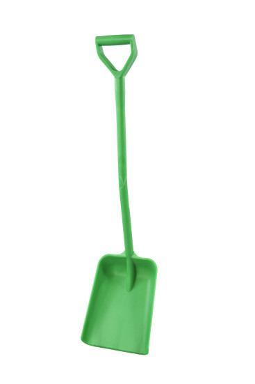Лопата литая FBK (полипропилен, 270х340х1120 мм, зеленый)